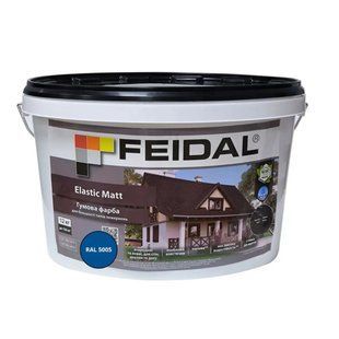 Гумова фарба Feidal Elastic Matt Матовий RAL 5005 Синій 12 кг 50132327 фото