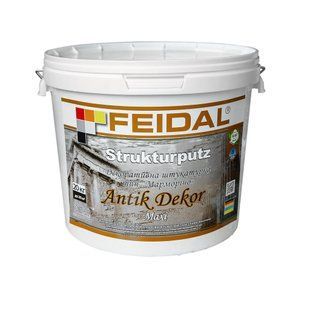 Декоративная штукатурка Feidal Strukturputz Antik Dekor Мaxi 20 кг 50116415 фото