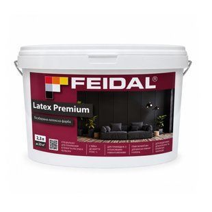 Краска акриловая Feidal Latex Premium Глубокоматовая TR 2,3 л 50132273 фото