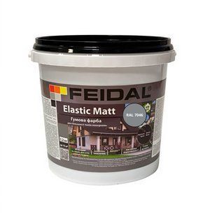 Гумова фарба Feidal Elastic Matt Матовий RAL 7046 Сірий 1,2 кг 50132344 фото