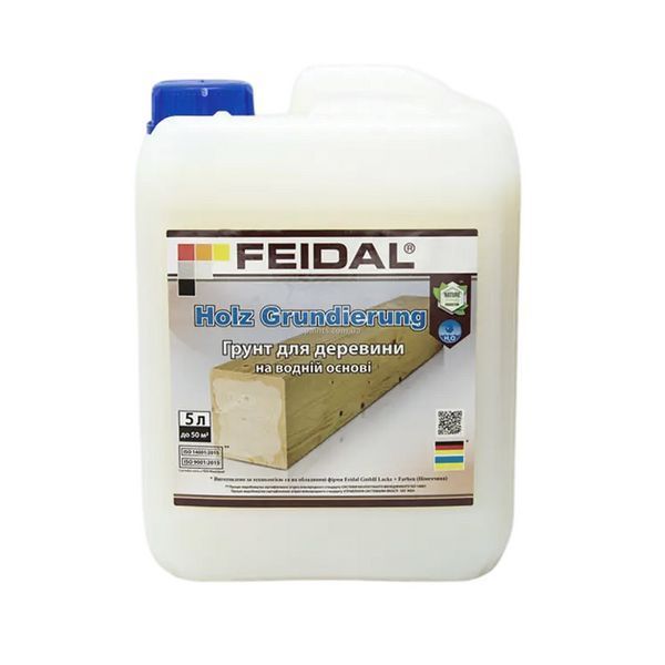 Акриловый грунт для древесины Holz Grundierung Feidal 5 л 50306489 фото Акриловый грунт для древесины Holz Grundierung Feidal 5 л 50306489 фото